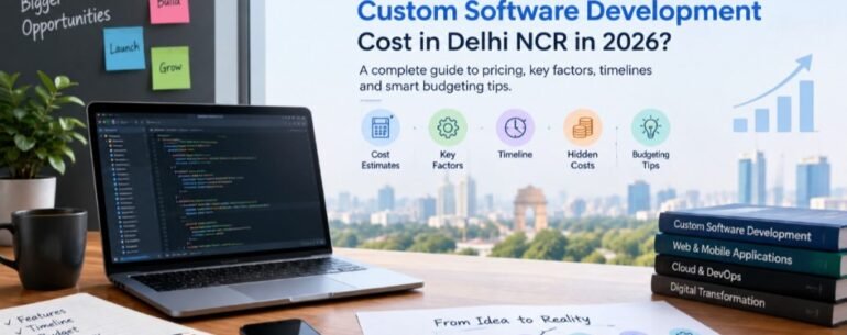 Custom software development cost in Delhi NCR in 2026