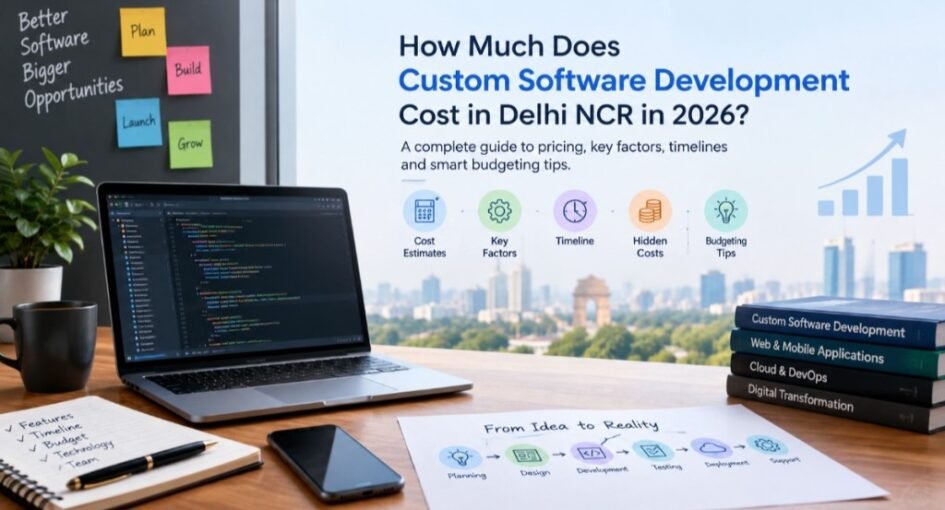 Custom software development cost in Delhi NCR in 2026