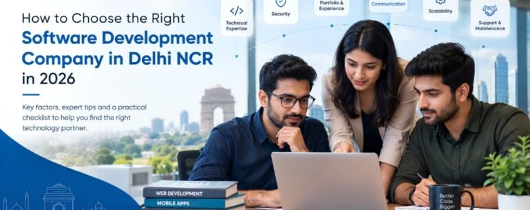 How to choose a software development company in Delhi NCR