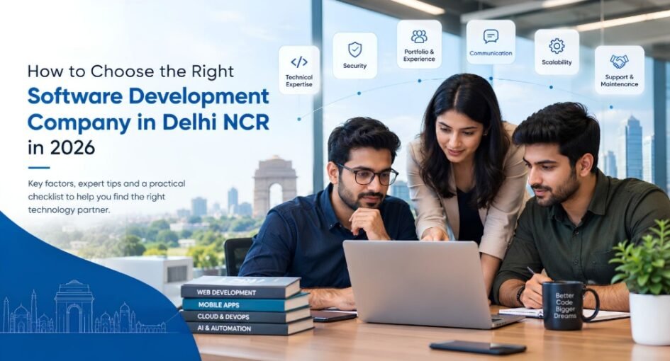 How to choose a software development company in Delhi NCR